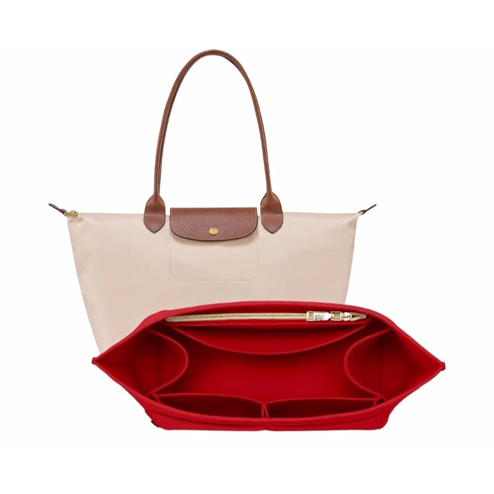 OPPOSHE Purse Organizer Insert for Longchamp Le Pliage, Premium Felt Long Champ